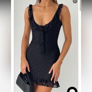 White Fox Boutique Black Lace Dress